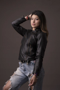 Campera de cuero Mika