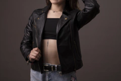 Campera de cuero Mika - Creaciones L&D