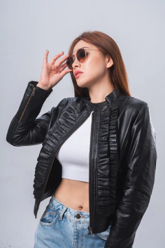 Campera de cuero Laila