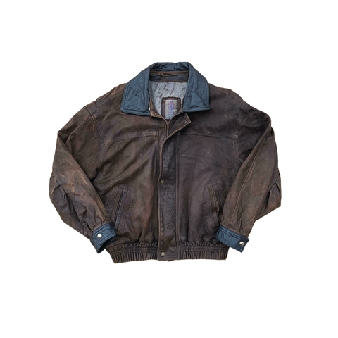 Jaqueta de couro estonado "Via Veneto" (Vintage/CGC)