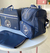 COLEÇÃO FLORES AZUL MARINHO - Mila Baby Bolsas