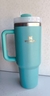 Vaso termico acero 1,2 litros con manija + Sorbete CELESTE