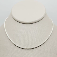 Colar Pipoca 35+5cm Prata 925 - comprar online