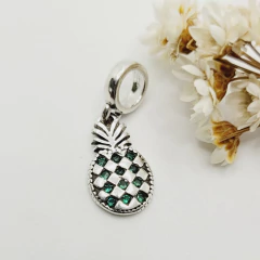 Berloque Abacaxi Cravejado Prata 925 - comprar online