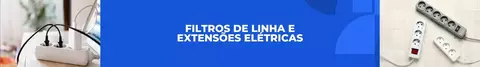 Banner da categoria Filtros de linha e extensões