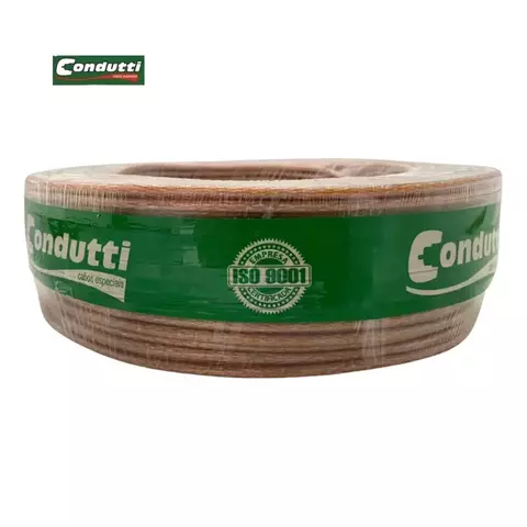 cabo cristal para elevador Condutti com malha 24AWG, 100 metros