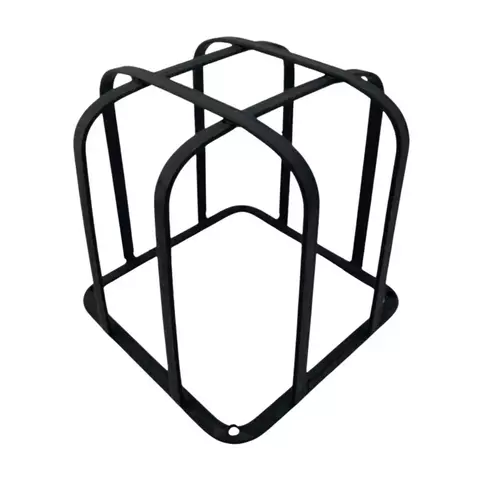 Proteção para câmera externa em formato de grade gaiola preta 16x16