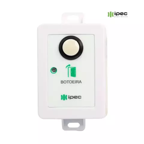 Botoeira Ipec Sem Fio Branca 433Mhz