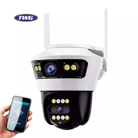 Camera wifi externa TWG modelo TW-9560 com áudio bidirecional e resolução 2MP