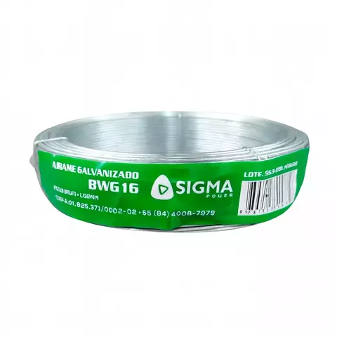 arame galvanizado 16mm para concertina da marca Sigma 