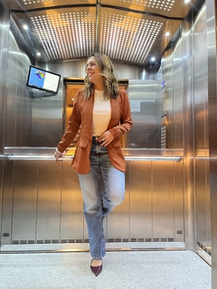 Blazer alfaiataria Morgana Marrom - loja online