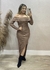 Vestido Bruna marrom