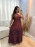 Vestido frente única longo cow print - comprar online