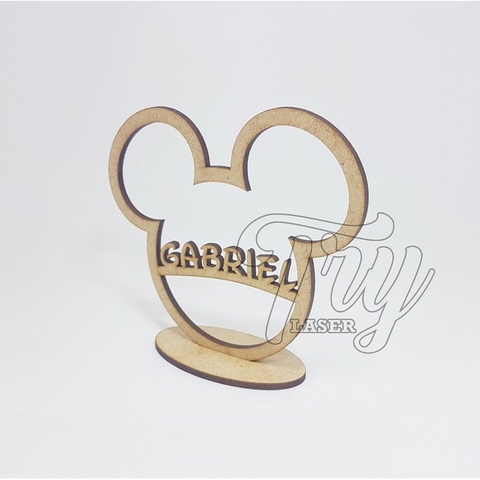 10 - Centro de Mesa Mickey com Nome