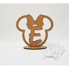 10 - Centro de Mesa Minnie Personalizado com Inicial - comprar online