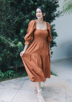 Vestido Marina Cognac - comprar online