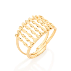 Anel ROMMANEL folheado a ouro - 511045