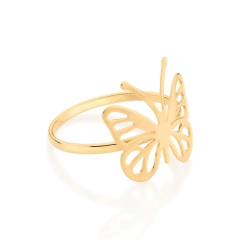 Anel ROMMANEL borboleta folheado a ouro - 513051 - comprar online