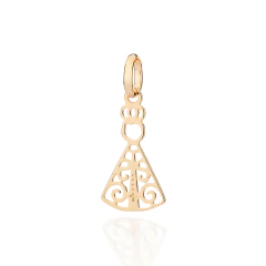 Pingente nossa senhora aparecida banhado a ouro 18k Cód. 54288372