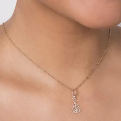 Pingente nossa senhora aparecida banhado a ouro 18k Cód. 54288372 - ENACESSORIOS • Elâine Nascimento