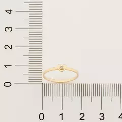 ANEL SKINNY RING BANHADO A OURO 18K COM CORAÇÃO na internet