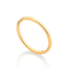 Anel rommanel skinny folheado a ouro - 513052