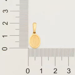 Pingente ROMMANEL folheado a ouro medalha milagrosa - 540478 na internet