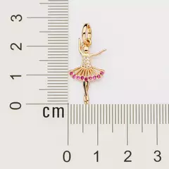PINGENTE ROMMANEL BAILARINA BANHADO A OURO 18K COM ZIRCÔNIAS - TAM.ÚNICO 5427840039 na internet