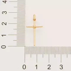 PINGENTE ROMMANEL BANHADO A OURO 18K CRUZ - 5401800000 - comprar online