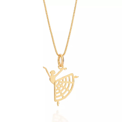 Pingente bailarina folheado a ouro 18k - 542777 - comprar online