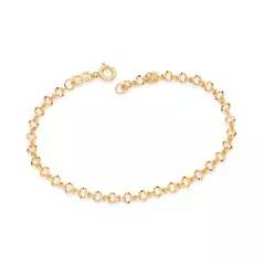 PULSEIRA CORAÇÕES ROMMANEL BANHADA A OURO 18K - 5520621900