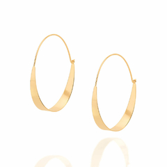 Brinco argola folheado a ouro - 526607