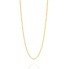 Cordão folheado a ouro fio veneziana - tam. 60 cm - 530718