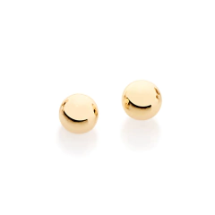 Brinco bola folheado a ouro - 520246