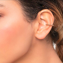 Brinco piercing de pressão folheado a ouro - 526364 - ENACESSORIOS • Elâine Nascimento