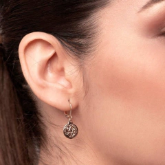 CARTELA DE BRINCOS ROMMANEL - MEDALHA DE SÃO BENTO + KIT BRINCO FLOR E ZIRCÔNIA. - loja online