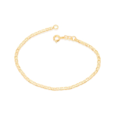 Pulseira Rommanel de chapinha folheada a ouro - 550428