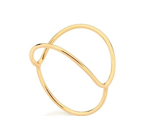 ANEL ROMMANEL FOLHEADO A OURO - 513057