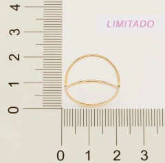 ANEL ROMMANEL FOLHEADO A OURO - 513057 na internet