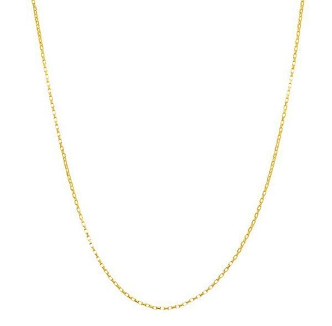 cordão rommanel folheado a ouro fio veneziano - tam.42cm - 530714