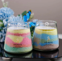 Candle Sand Wax ~ Vela de cera de arena + 1 metro de pabilo de regalo, sin fragancia, sin color - comprar online
