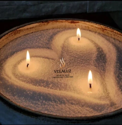 Candle Sand Wax ~ Vela de cera de arena + 1 metro de pabilo de regalo, sin fragancia, sin color - Velaluz