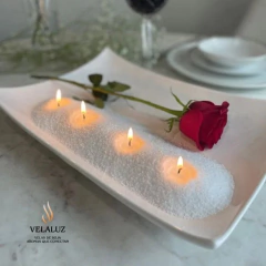 Candle Sand Wax ~ Vela de cera de arena + 1 metro de pabilo de regalo, sin fragancia, sin color en internet