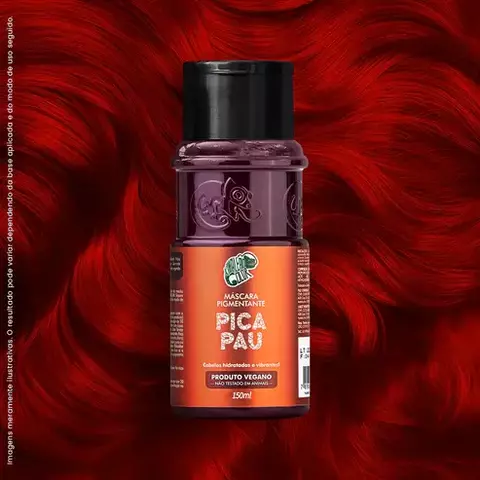 6 Un. Máscara Pigmentante Kamaleão Color Pica Pau 150ml