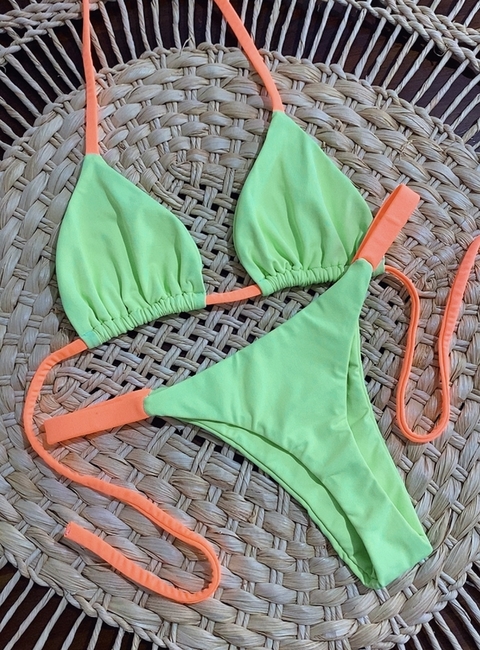 Encomenda | Marquinha - Verde/Laranja - comprar online