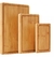Set de tablas de Bambú con canaleta