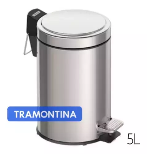 LIXO DE BANHEIRO TRAMONTINA INOX 3L 94538/103 PEDAL