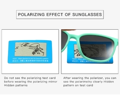 Warblade novo polarizado crianças óculos de sol quadrado silicone flexível crianças meninos meninas óculos de sol do bebê máscaras uv400 oculos