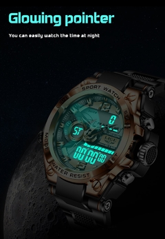 Lige digital men militar assista 50m relógio de pulso à prova dwaterproof água led relógio de quartzo relógio do esporte masculino grandes relógios masculinos relogios masculinos - loja online