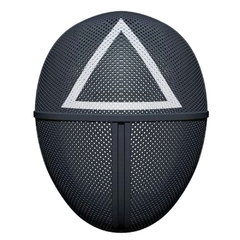 Máscaras de festa round 6 cosplay máscara vilão papel jogar adereços acessórios redondos seis adereços para halloween festa carnaval natal